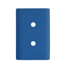 Placa p/ 2 Furos 4x2 - Novara Azul Fosco